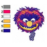 Sesame Street Grover Face 09 Embroidery Design